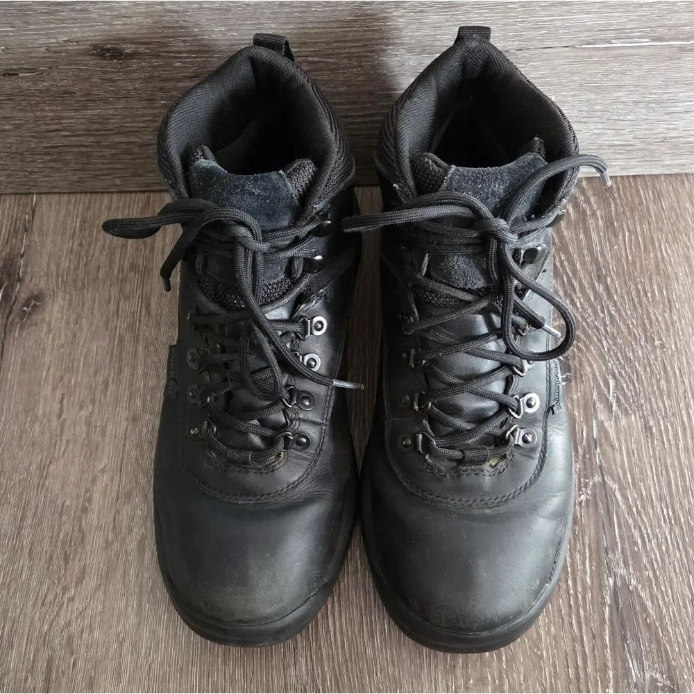 Timberland White Ledge Mid Waterproof Lace-Up Hiking Boots Black Size 9.5